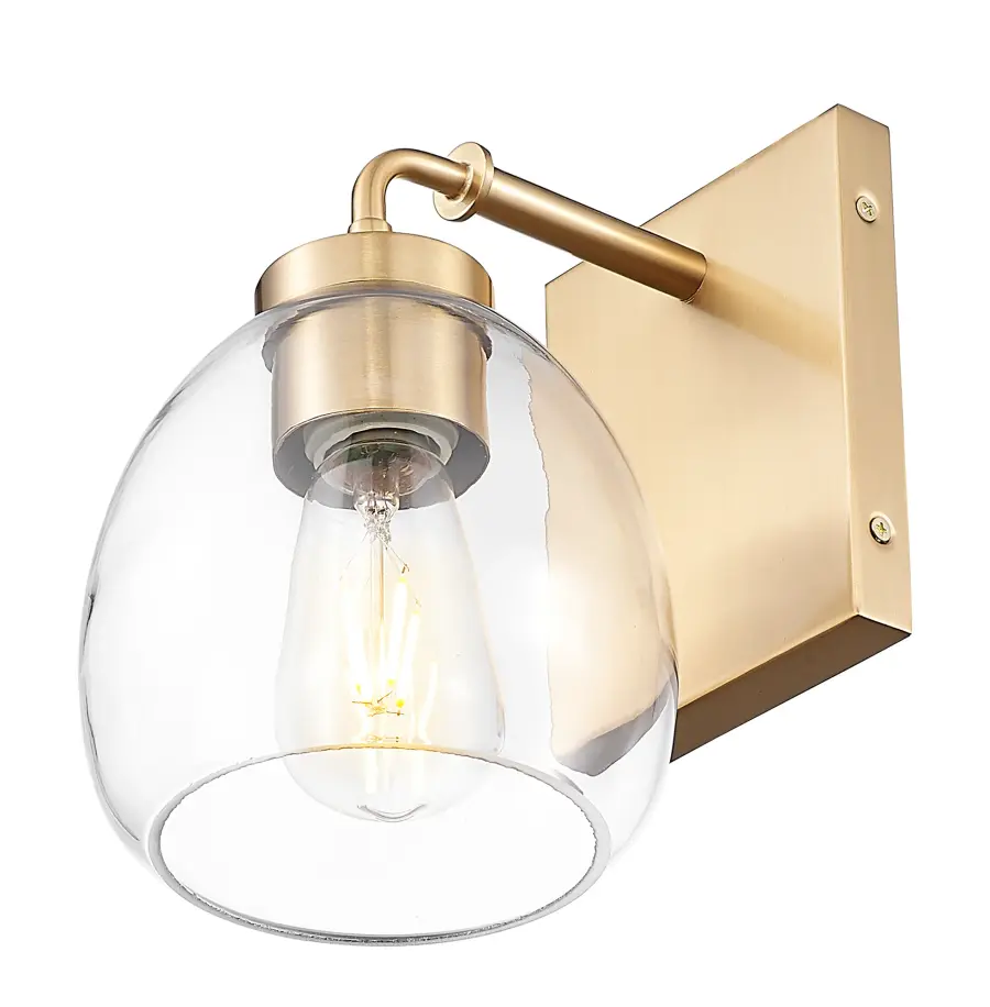 Dawes 1-Light Wall Sconce in Brass/Bronze - Image 4