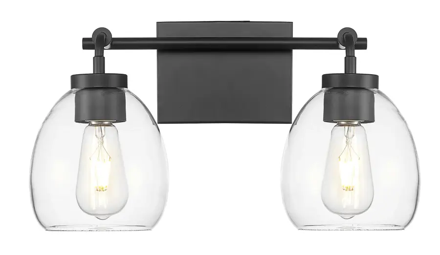 Dawes 2-Light Wall Sconce in Matte Black - Image 2