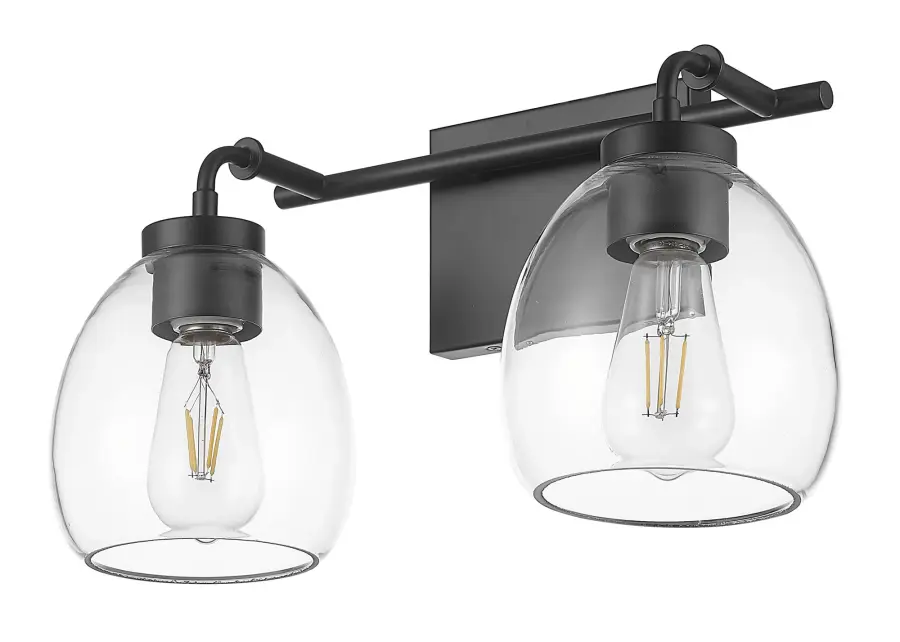 Dawes 2-Light Wall Sconce in Matte Black - Image 5