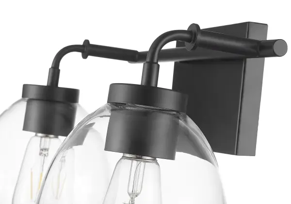 Dawes 2-Light Wall Sconce in Matte Black - Image 7