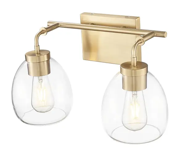 Dawes 2-Light Wall Sconce in Brass/Bronze - Image 3
