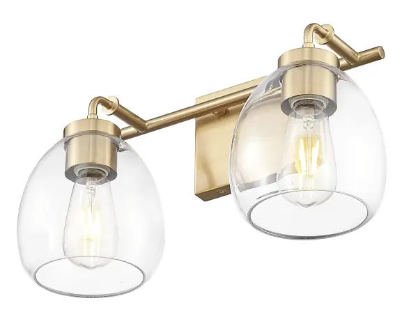Dawes 2-Light Wall Sconce in Brass/Bronze - Image 4