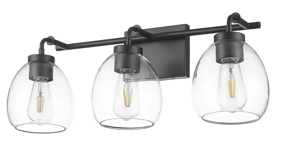 Dawes 3-Light Wall Sconce in Matte Black - Image 5