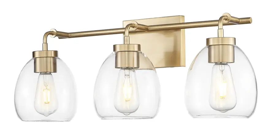 Dawes 3-Light Wall Sconce in Brass/Bronze - Image 1