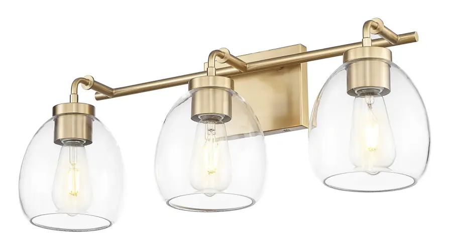 Dawes 3-Light Wall Sconce in Brass/Bronze - Image 2