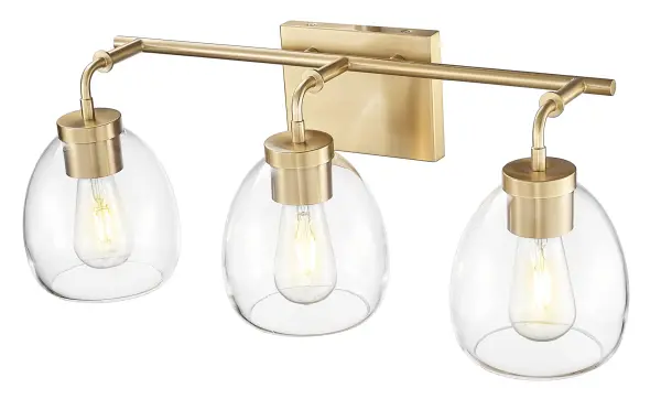 Dawes 3-Light Wall Sconce in Brass/Bronze - Image 4