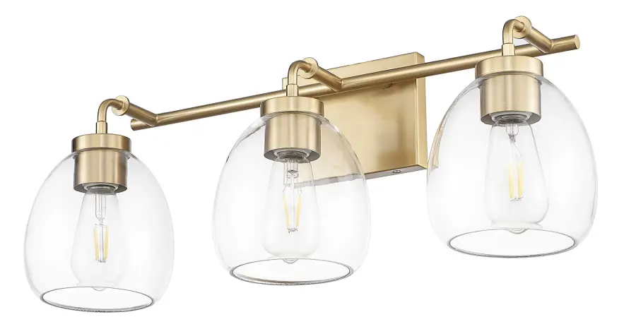 Dawes 3-Light Wall Sconce in Brass/Bronze - Image 5