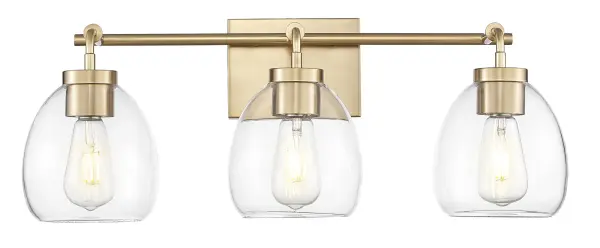 Dawes 3-Light Wall Sconce in Brass/Bronze - Image 6