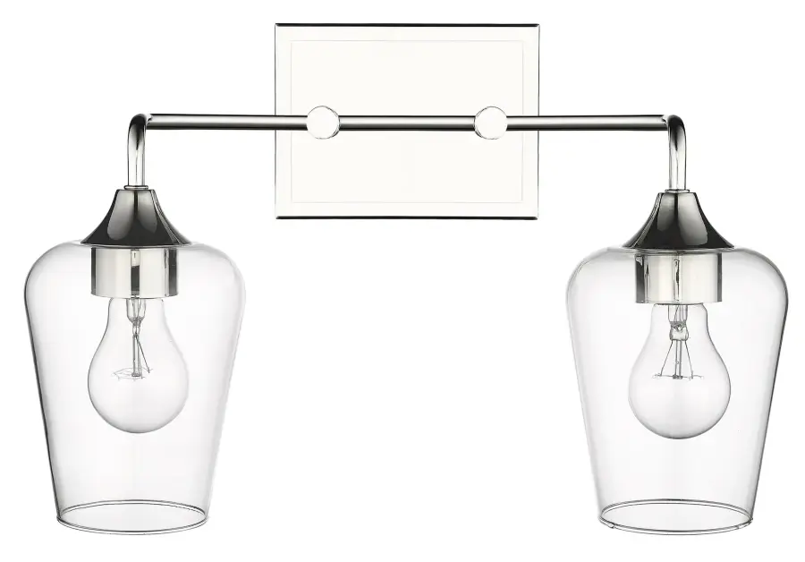 Gladys 2-Light Wall Sconce in Polished Nickel - Image 1