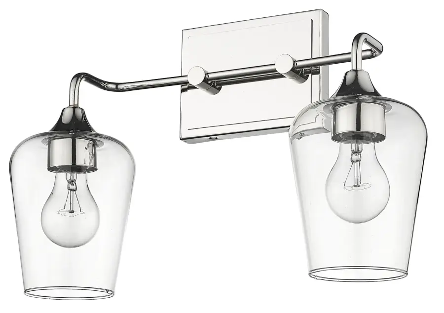 Gladys 2-Light Wall Sconce in Polished Nickel - Image 3