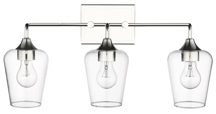 Gladys 3-Light Wall Light in Polished Nickel - Image 2