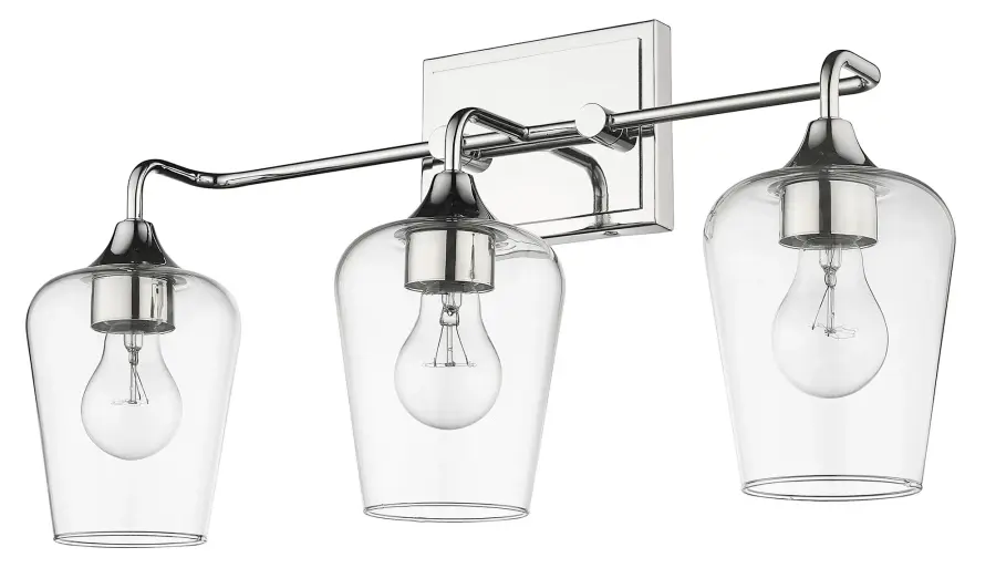 Gladys 3-Light Wall Light in Polished Nickel - Image 3