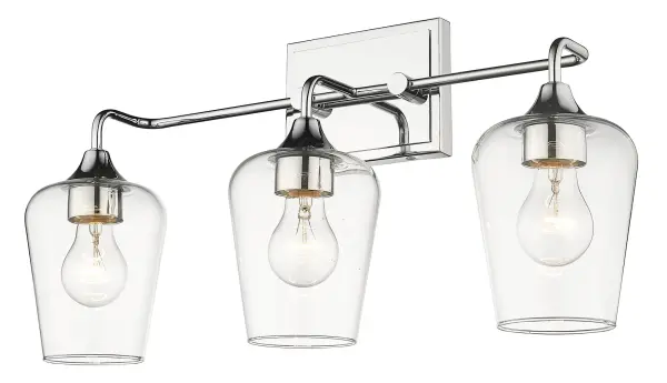 Gladys 3-Light Wall Light in Polished Nickel - Image 4