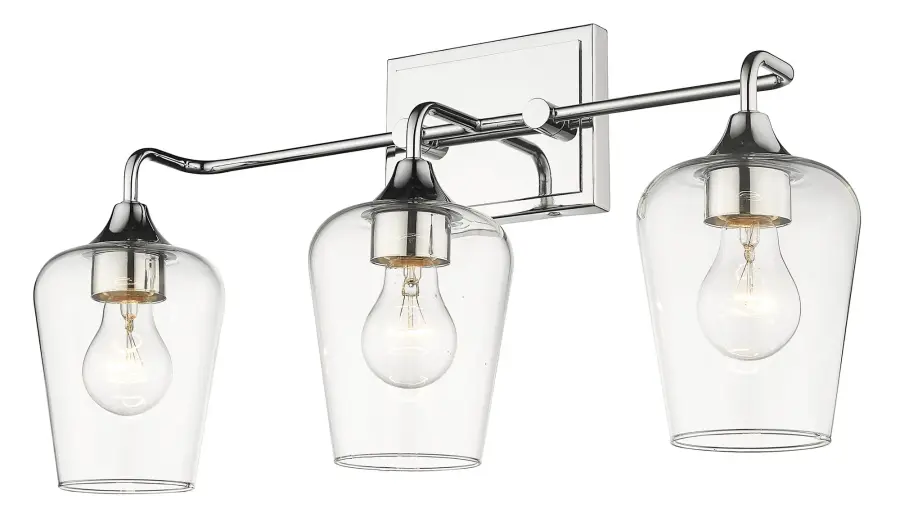 Gladys 3-Light Wall Light in Polished Nickel - Image 4
