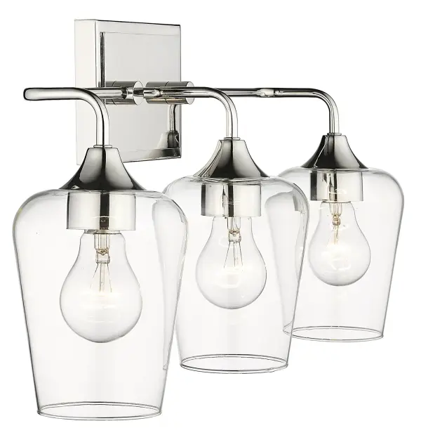 Gladys 3-Light Wall Light in Polished Nickel - Image 5