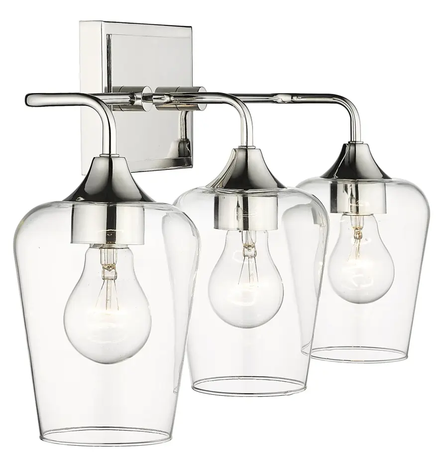 Gladys 3-Light Wall Light in Polished Nickel - Image 5