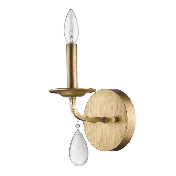 Krista 1-Light Sconce in Antique Gold
