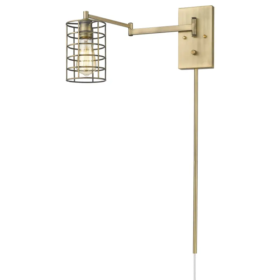 Jett 1-Light Sconce in Aged Brass - Image 2