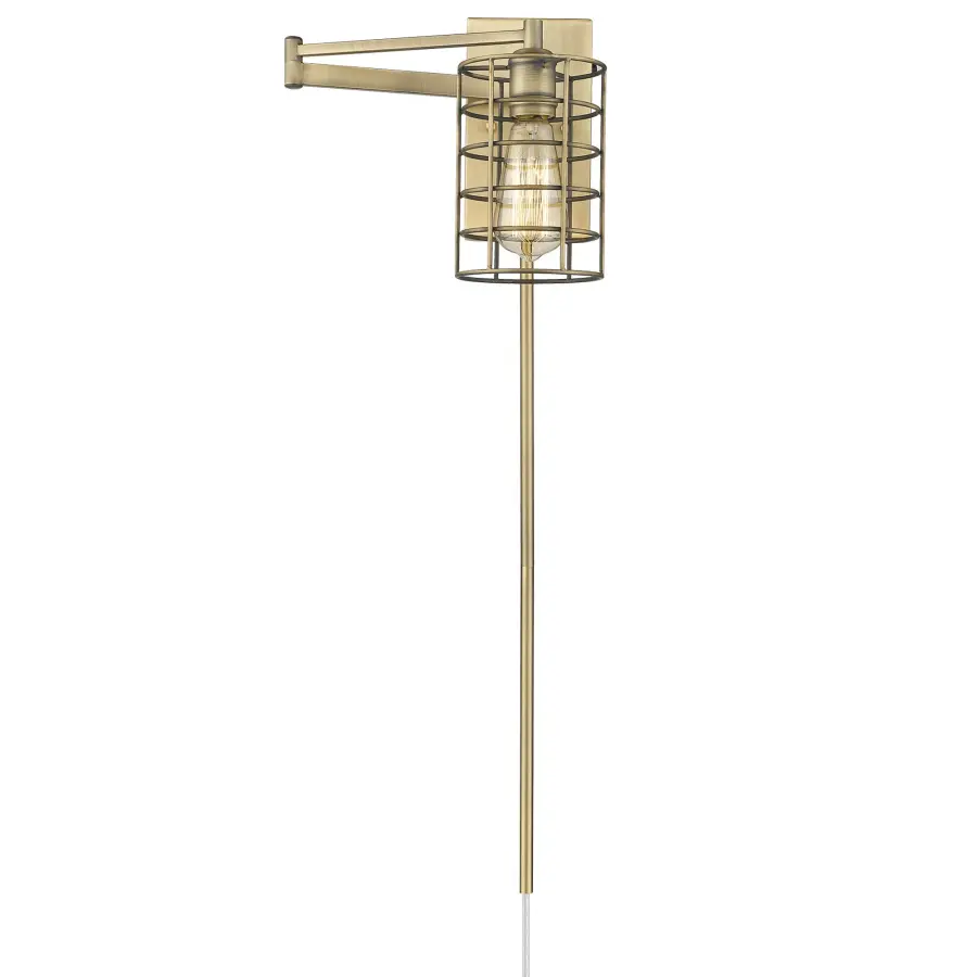 Jett 1-Light Sconce in Aged Brass - Image 4
