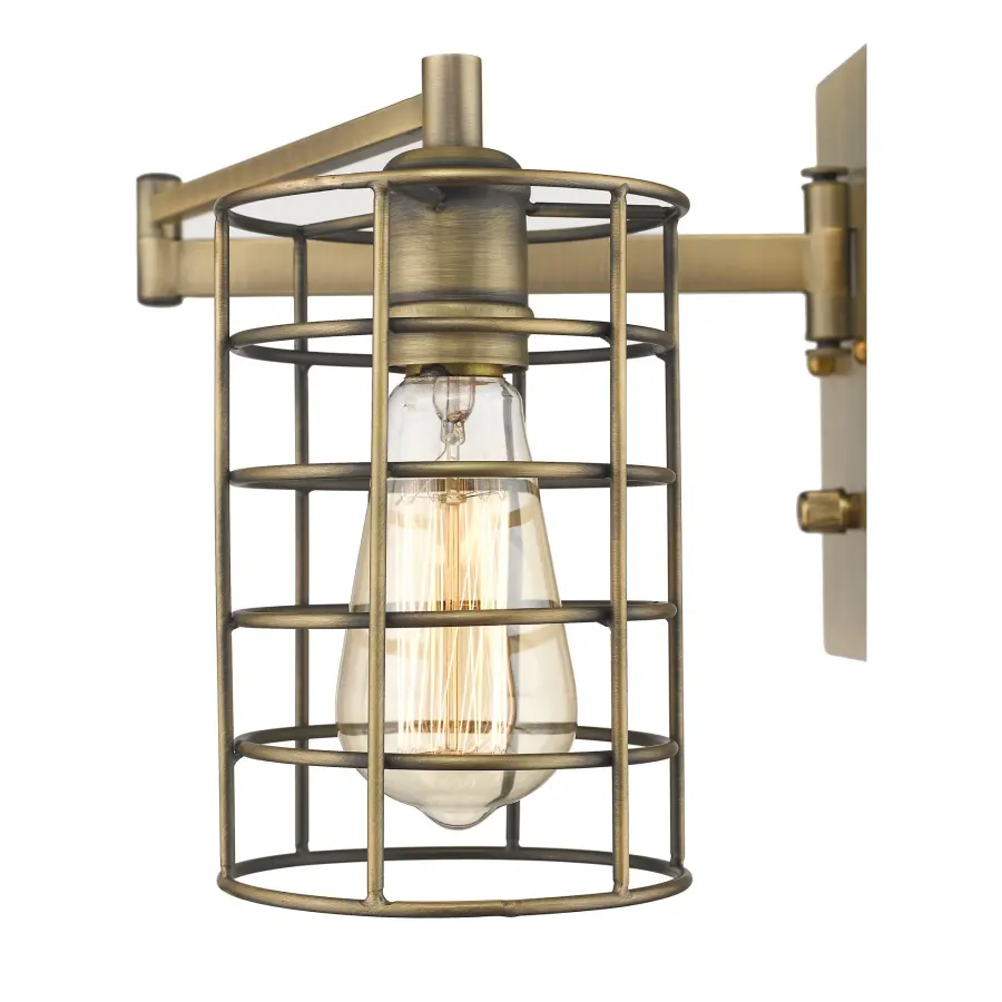 Jett 1-Light Sconce in Aged Brass - Image 6
