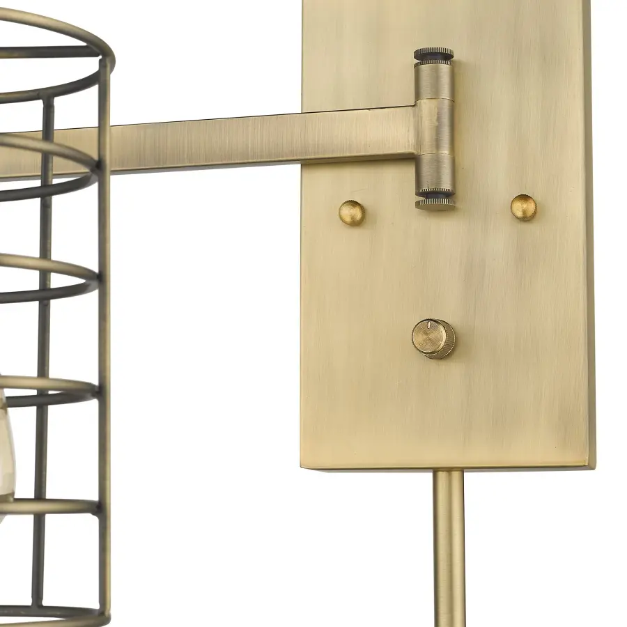 Jett 1-Light Sconce in Aged Brass - Image 7