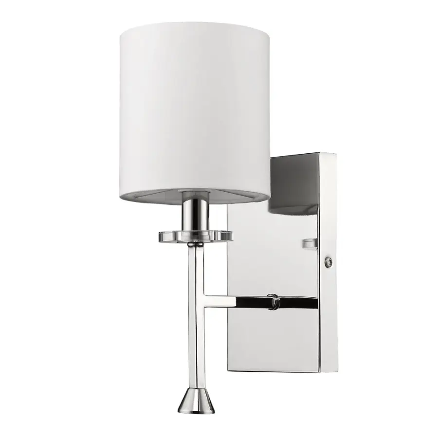 Kara 1-Light Polished Nickel Sconce