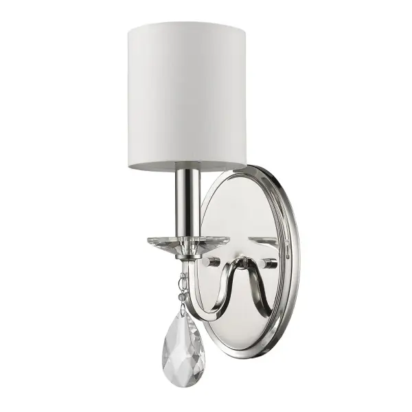 Lily 1-Light Polished Nickel Sconce