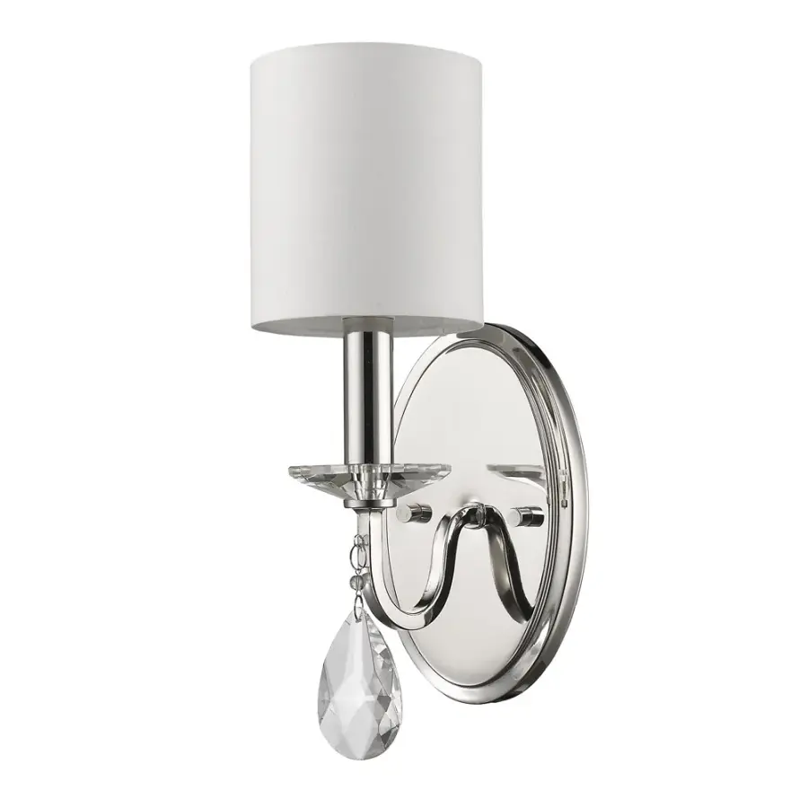 Lily 1-Light Polished Nickel Sconce