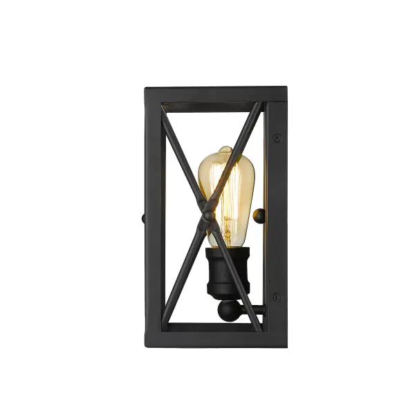 Brooklyn 1-Light Matte Black Wall Sconce - Image 3