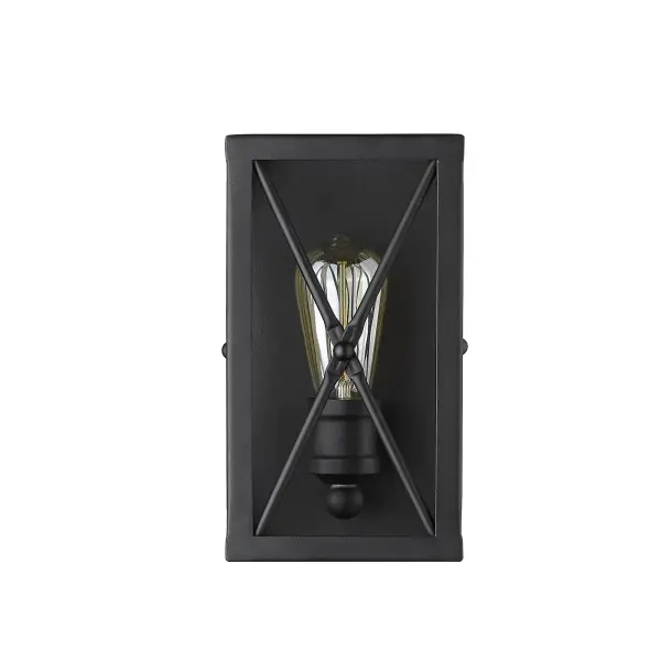 Brooklyn 1-Light Matte Black Wall Sconce - Image 4