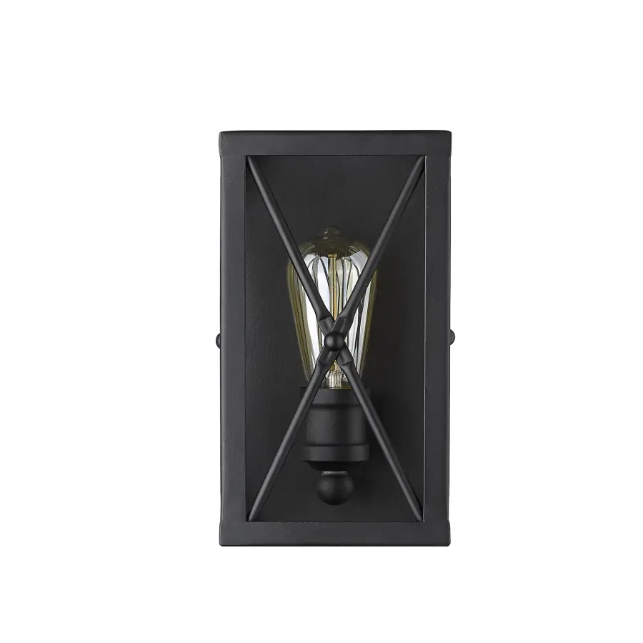 Brooklyn 1-Light Matte Black Wall Sconce - Image 4