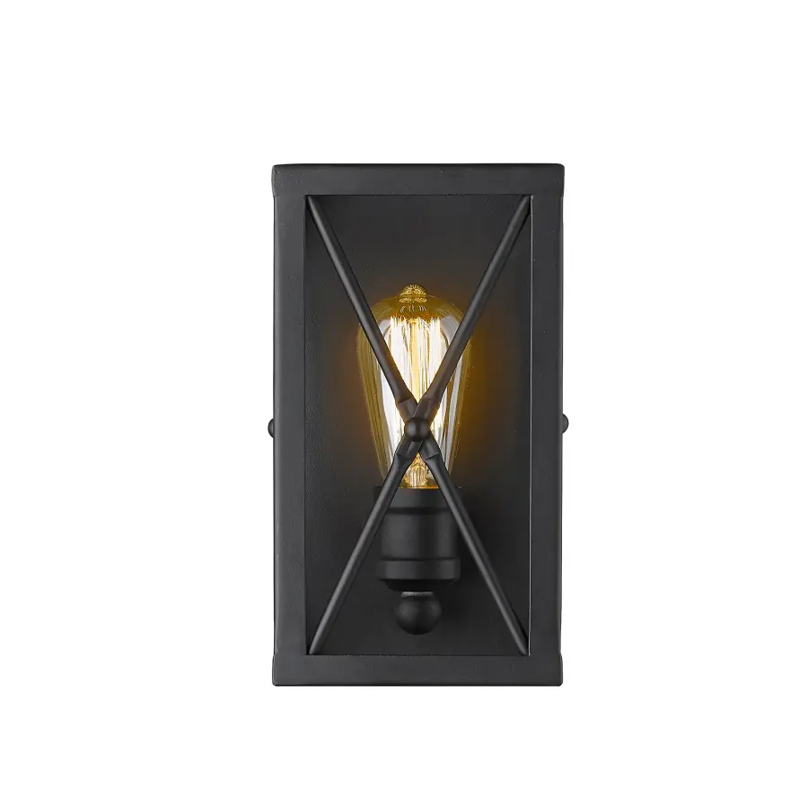 Brooklyn 1-Light Matte Black Wall Sconce - Image 5
