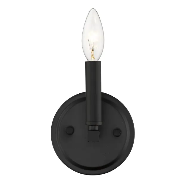 Sawyer 1-Light Matte Black Wall Sconce - Image 4