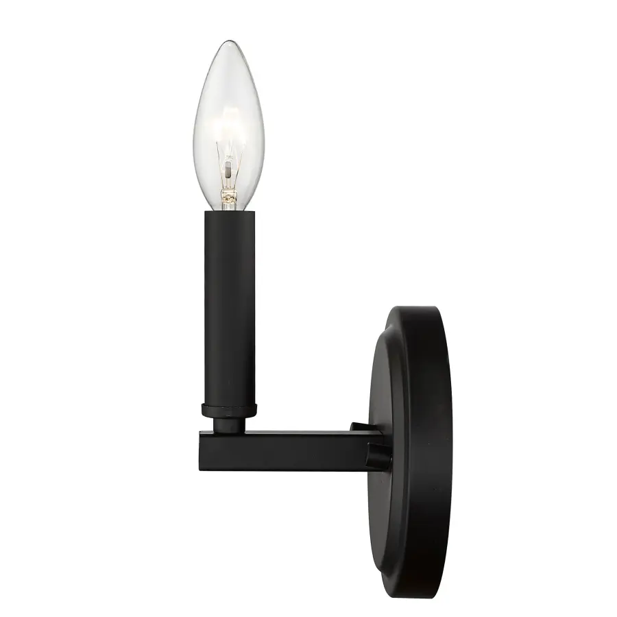 Sawyer 1-Light Matte Black Wall Sconce - Image 5