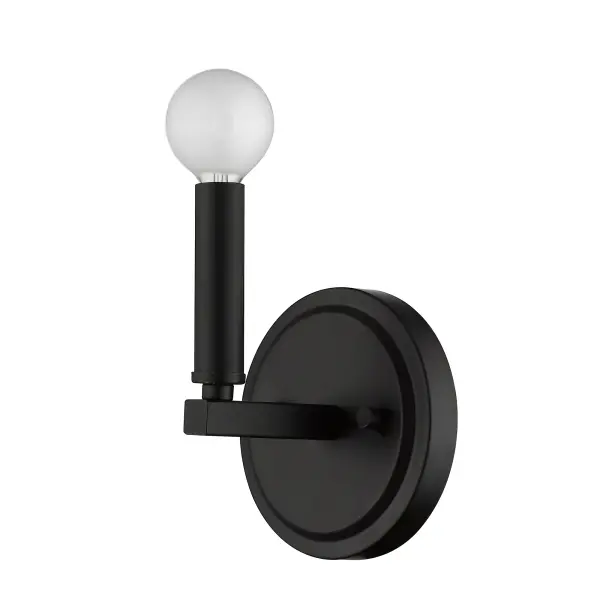 Sawyer 1-Light Matte Black Wall Sconce - Image 8