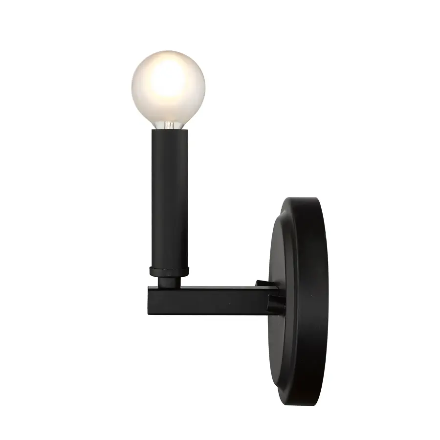 Sawyer 1-Light Matte Black Wall Sconce - Image 9