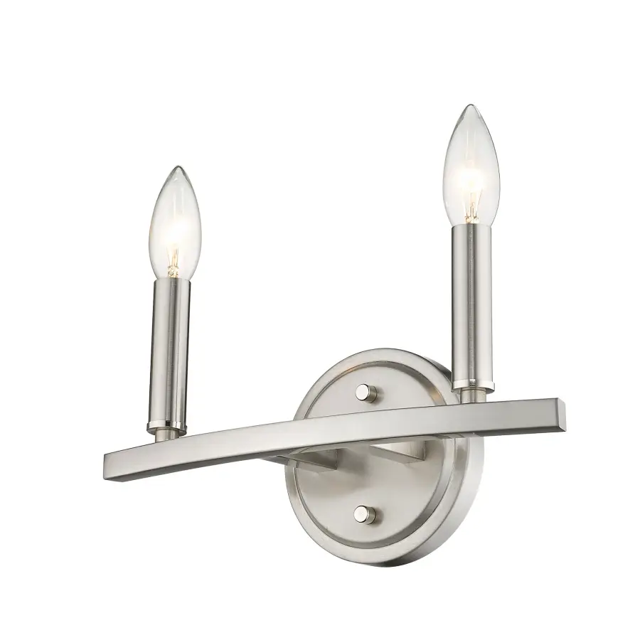Sawyer 2-Light Vanity Sconce in Satin Nickel - Image 2
