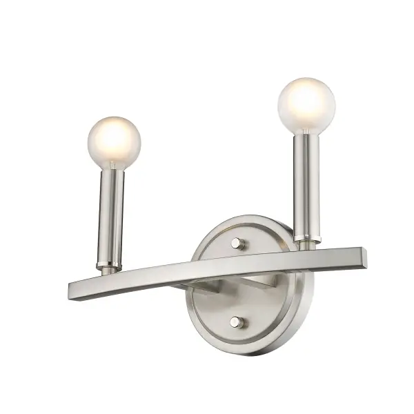 Sawyer 2-Light Vanity Sconce in Satin Nickel - Image 3