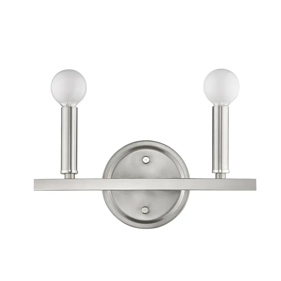 Sawyer 2-Light Vanity Sconce in Satin Nickel - Image 4