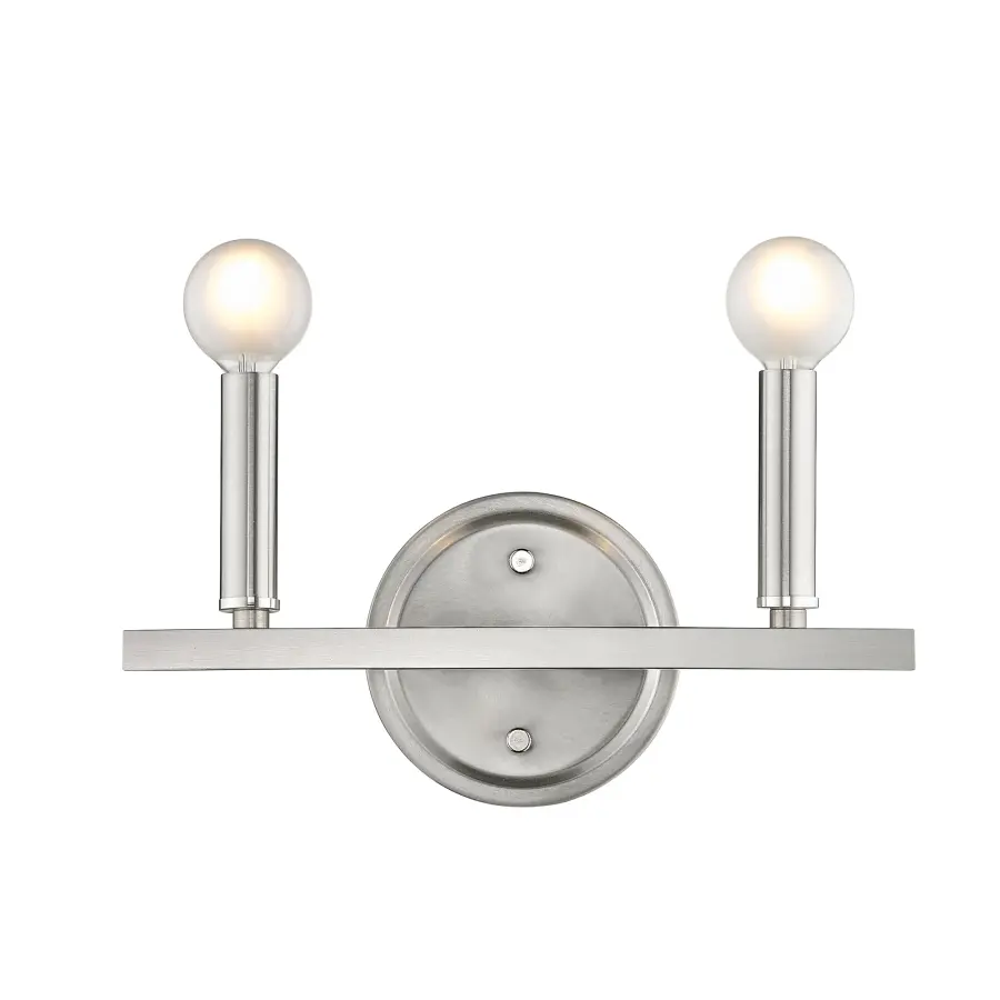 Sawyer 2-Light Vanity Sconce in Satin Nickel - Image 5