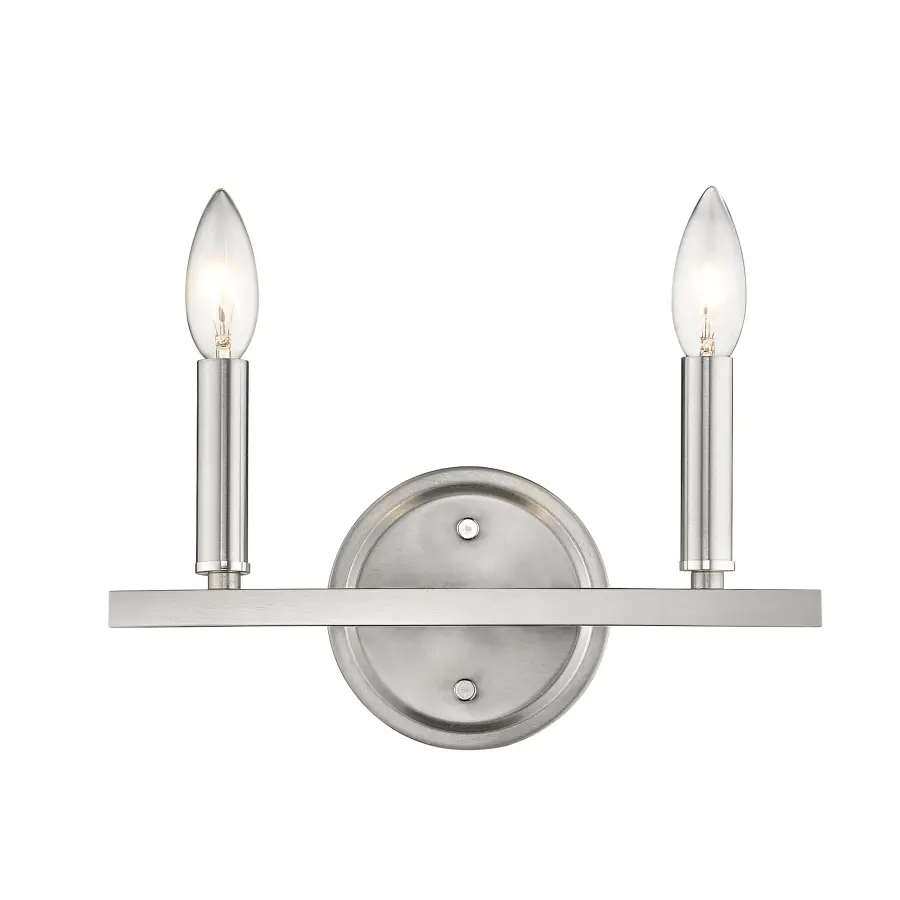Sawyer 2-Light Vanity Sconce in Satin Nickel - Image 6