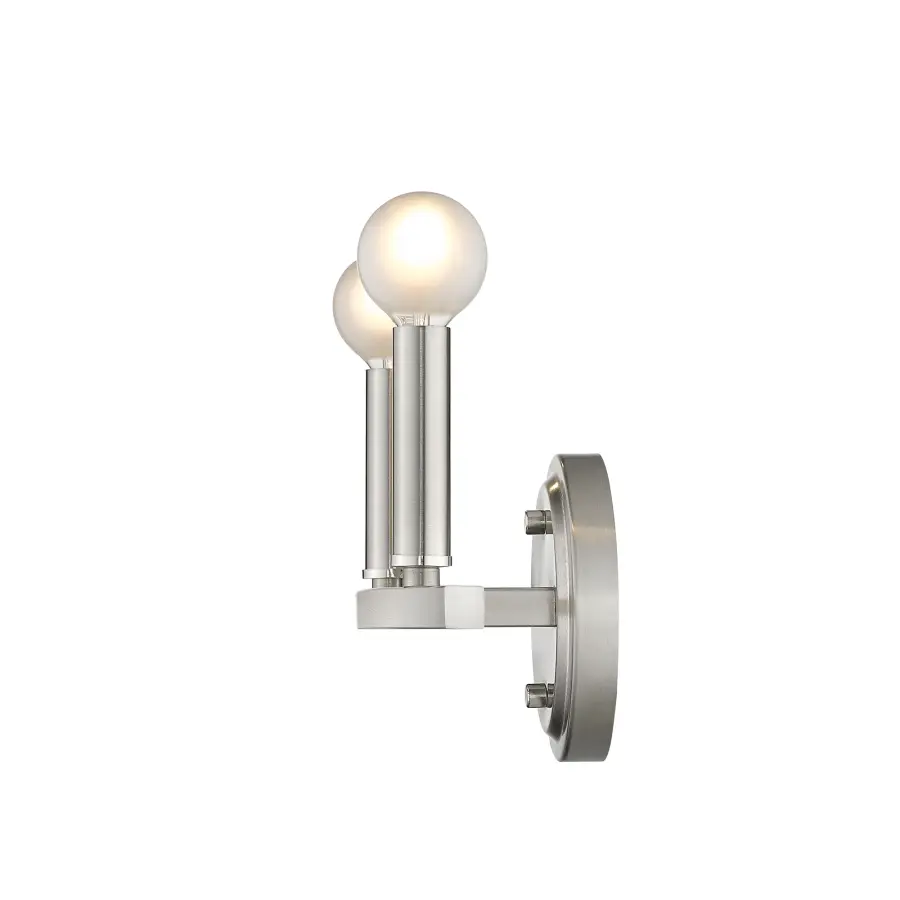 Sawyer 2-Light Vanity Sconce in Satin Nickel - Image 9