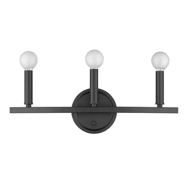 Sawyer 3-Light Vanity Sconce in Matte Black - Image 5