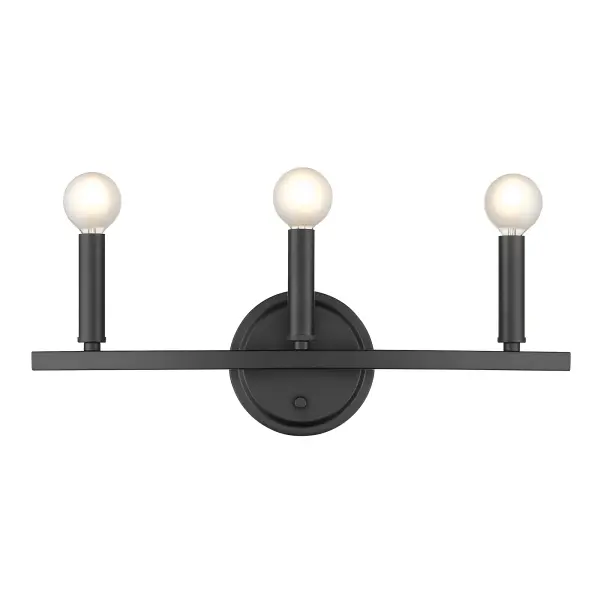 Sawyer 3-Light Vanity Sconce in Matte Black - Image 6