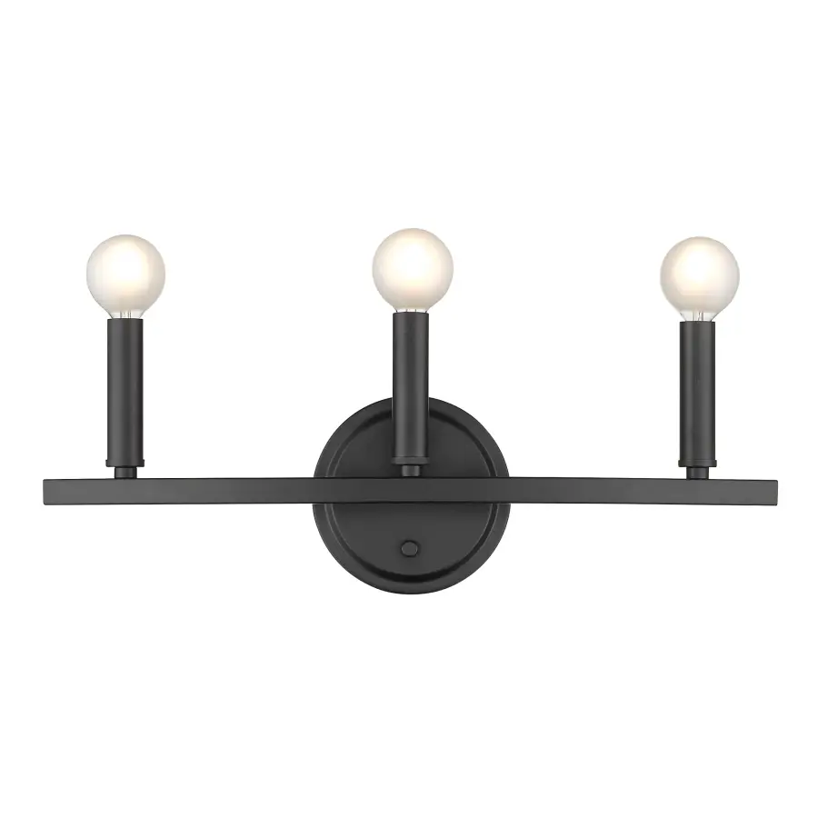 Sawyer 3-Light Vanity Sconce in Matte Black - Image 6
