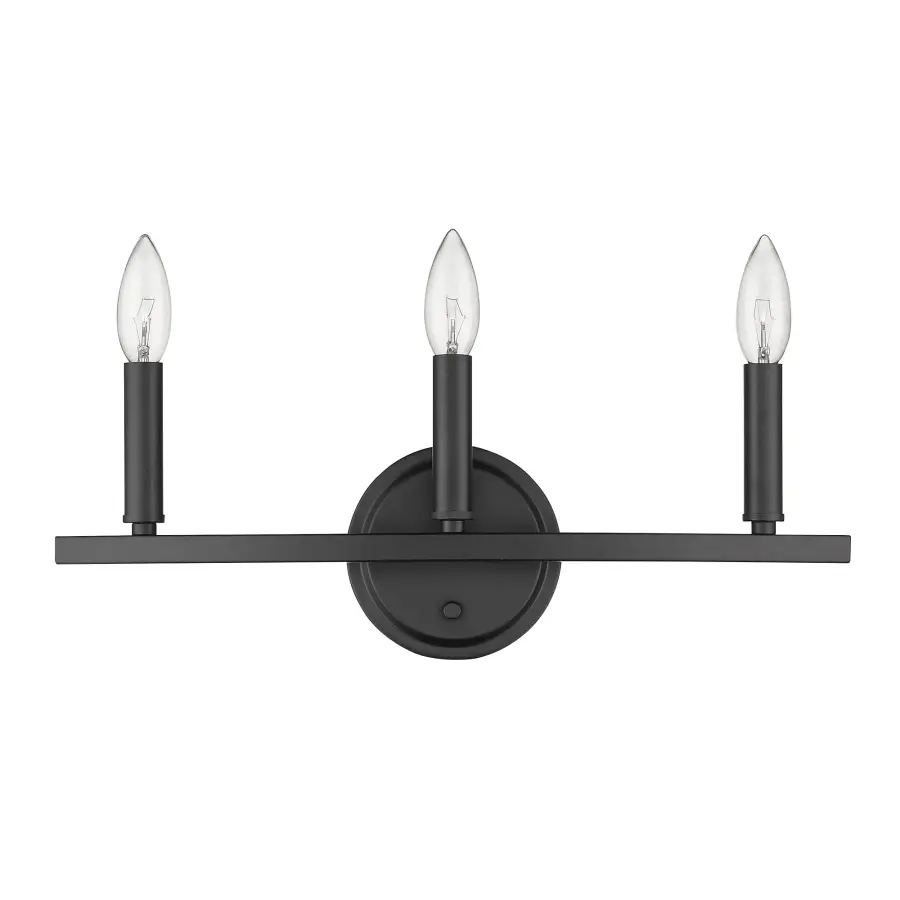 Sawyer 3-Light Vanity Sconce in Matte Black - Image 7