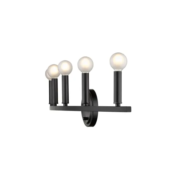 Sawyer 5-Light Vanity Sconce in Matte Black - Image 10