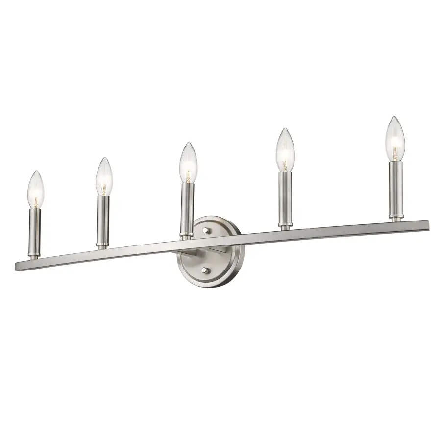 Sawyer 5-Light Vanity Sconce in Satin Nickel - Image 2