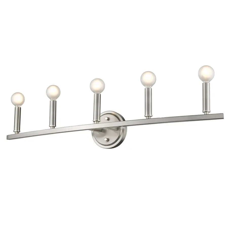 Sawyer 5-Light Vanity Sconce in Satin Nickel - Image 4