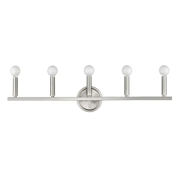 Sawyer 5-Light Vanity Sconce in Satin Nickel - Image 5